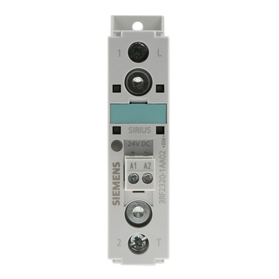 Siemens 3RF23 Series Solid State Relay, 20 A Load, DIN Rail Mount, 230 V Load, 24 V dc Control