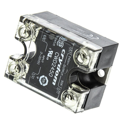 Sensata / Crydom CW Series Solid State Relay, 50 A rms Load, Panel Mount, 280 V rms Load, 32 V Control