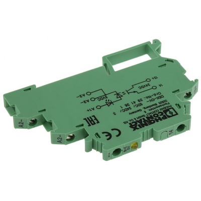 Phoenix Contact DEK-OV-5DC/24DC/3 Series Solid State Relay, DIN Rail Mount, 6 V dc Control