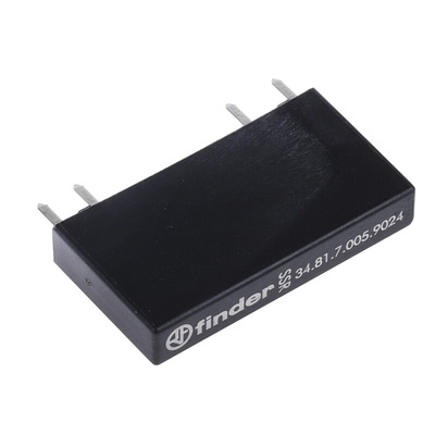 Finder 34 Series Solid State Relay, 6 A Load, PCB Mount, 24 V dc Load, 12 V Control