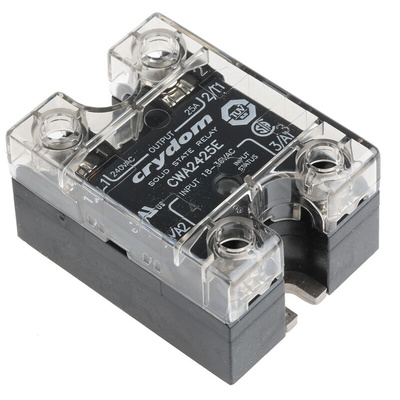 Sensata / Crydom CW24 Series Solid State Relay, 25 A rms Load, Panel Mount, 280 V rms Load, 36 V rms Control