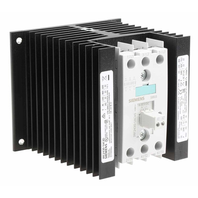Siemens Solid State Relay, 30 A Load, DIN Rail Mount, 600 V Load, 30 V dc Control