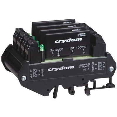 Sensata / Crydom DRA4-CMX Series Solid State Interface Relay, 28 V Control, 8 A Load, DIN Rail Mount