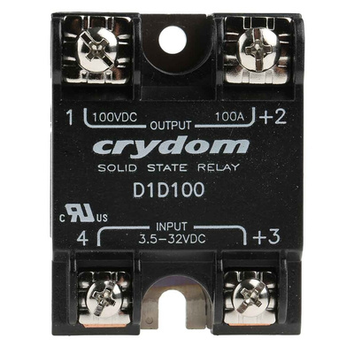 Sensata / Crydom 1-DC Series Solid State Relay, 100 A Load, Surface Mount, 100 V Load, 32 V Control