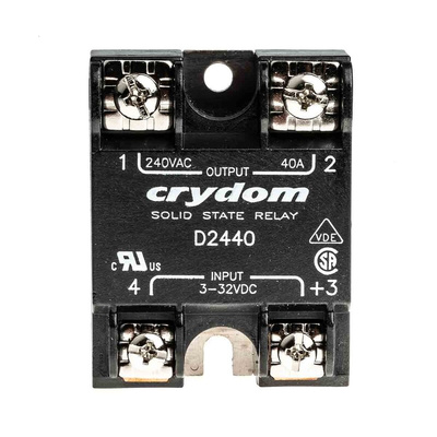 Sensata / Crydom 1 Series Solid State Relay, 40 A rms Load, Surface Mount, 280 V rms Load, 32 V dc Control