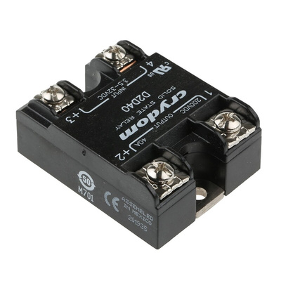 Sensata / Crydom 1-DC Series Solid State Relay, 40 A Load, Surface Mount, 200 V dc Load, 32 V dc Control