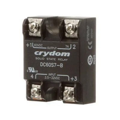 Sensata / Crydom DC60 Series Solid State Relay, 7 A Load, Surface Mount, 60 V dc Load, 32 V dc Control