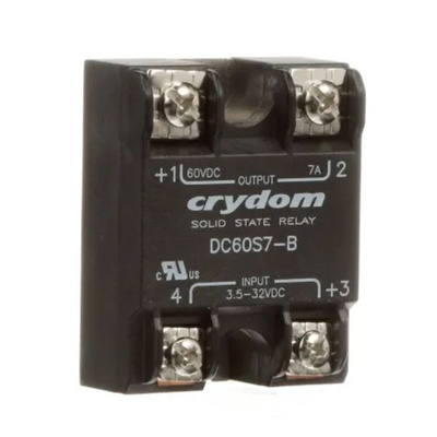 Sensata / Crydom DC60 Series Solid State Relay, 7 A Load, Surface Mount, 60 V dc Load, 32 V dc Control