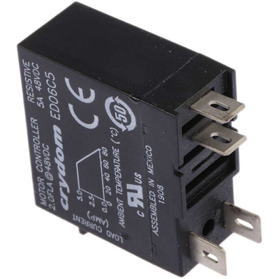 Sensata / Crydom ED Series Solid State Relay, 5 A Load, DIN Rail Mount, 48 V dc Load, 32 V dc Control