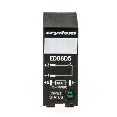 Sensata / Crydom ED Series Solid State Relay, 5 A Load, DIN Rail Mount, 48 V dc Load, 15 V dc Control