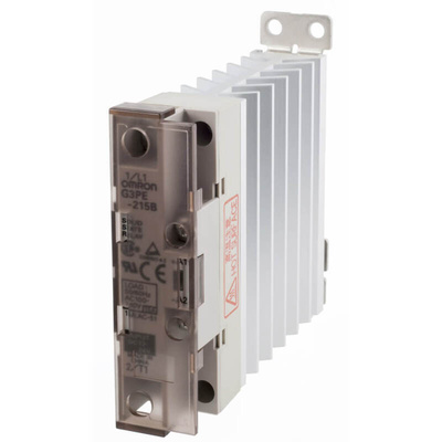 Omron G3PE Series Solid State Relay, 15 A Load, DIN Rail Mount, 240 V ac Load