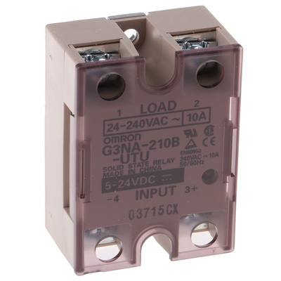 Omron G3NA Series Solid State Relay, 10 A Load, DIN Rail Mount, 240 V ac Load
