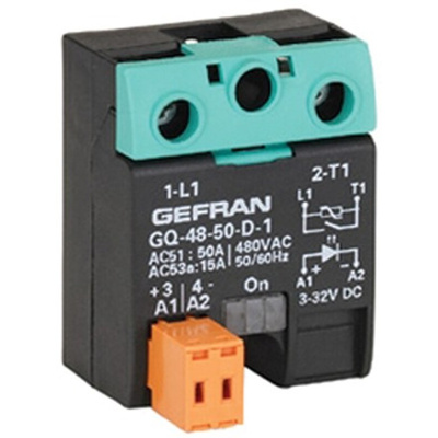 Gefran GQ Series Solid State Relay, 90 A Load, Surface Mount, 600 V ac Load, 32V ac/dc Control
