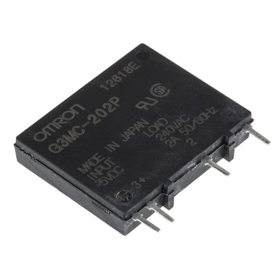 Omron G3MC Series Solid State Relay, 2 A Load, PCB Mount, 264 V ac Load, 6 V dc Control