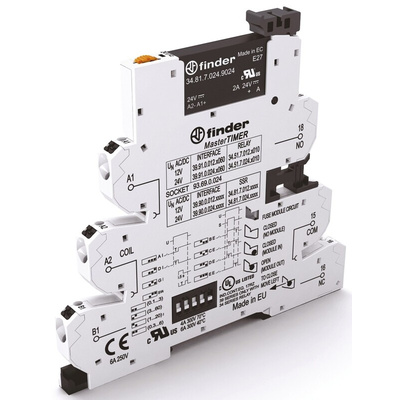 Finder Series 39 Series Solid State Interface Relay, 13.2 V Control, 2 A Load, DIN Rail Mount