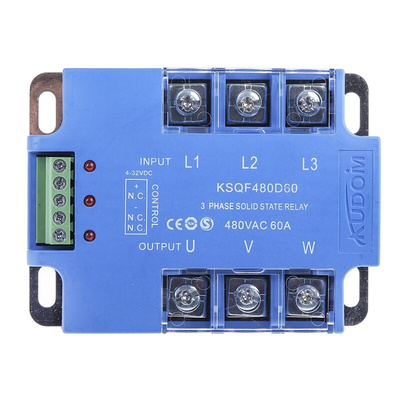 i-Autoc KSQ Series Solid State Relay, 60 A Load, Panel Mount, 530 V ac Load, 32 V dc Control