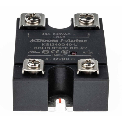 i-Autoc KSI Series Solid State Relay, 40 A Load, Panel Mount, 280 V ac Load, 32 V dc Control