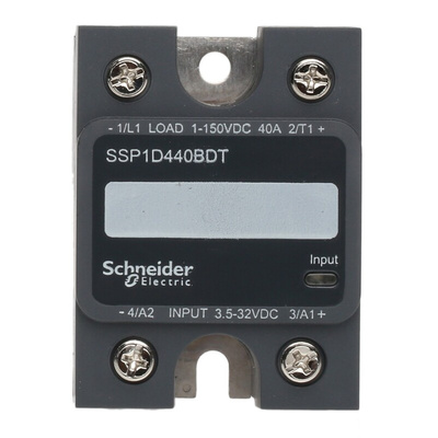 Schneider Electric Harmony Relay Series Solid State Relay, 40 A Load, Panel Mount, 150 V dc Load, 32 V dc Control