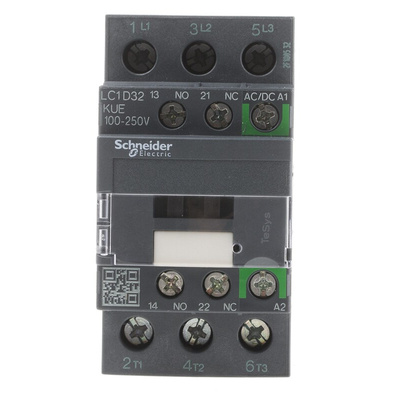 Schneider Electric LC1D Series Contactor, 230 V ac Coil, 3-Pole, 32 A, 15 kW, 3NO, 690 V ac