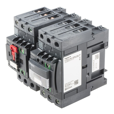 Schneider Electric LC2D Series Reversing Contactor, 230 V ac Coil, 3-Pole, 65 A, 30 kW, 3NO, 690 V ac