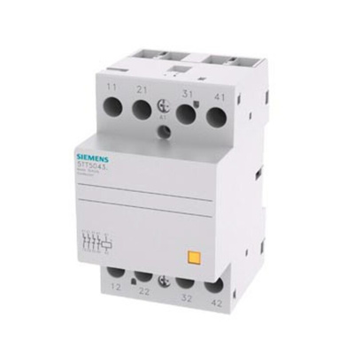 Siemens 5TT Series Contactor, 220 V ac/dc Coil, 4-Pole, 40 A, 4NC, 400 V ac