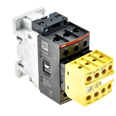 ABB Jokab AFS Series Contactor, 24 → 60 V ac Coil, 3-Pole, 45 A, 3NO, 600 V ac