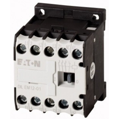 Eaton Contactor, 230 V ac Coil, 3-Pole, 12 A, 5.5 kW, 1NC, 400 V ac