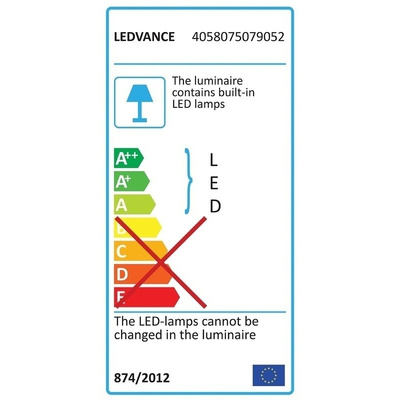LEDVANCE LED Downlight, 220 → 240 V, 169 x 30 mm, 12 W