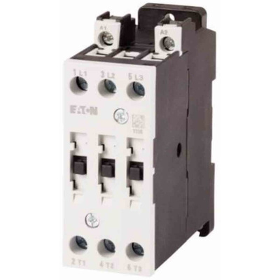 Eaton Contactor, 240 V ac Coil, 3-Pole, 25 A, 11 kW, 3NO