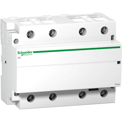 Schneider Electric Contactor, 220 → 240 V ac Coil, 4-Pole, 100 A, 4NO