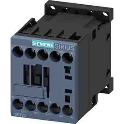 Siemens Contactor, 220 V ac Coil, 3-Pole, 9 A, 4 kW, 1NC