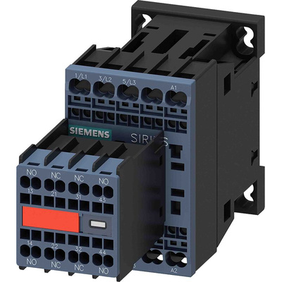 Siemens Contactor, 24 V dc Coil, 3-Pole, 12 A, 5.5 kW, 2NO + 2NC