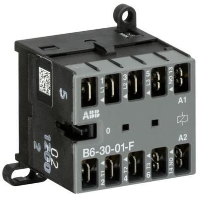 ABB Contactor, 240 V Coil, 3-Pole, 20 A, 4 kW, 3NO