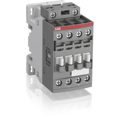 ABB AF Series Contactor, 130 V Coil, 4-Pole, 30 A, 7.5 kW, 2NO/2NC