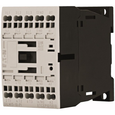 Eaton Contactor, 240 V ac Coil, 3-Pole, 15.5 A, 7.5 kW, 1 NO