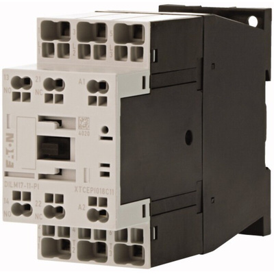 Eaton Contactor, 220 V ac Coil, 3-Pole, 17 A, 8.3 kW, 1 NC, 1 NO