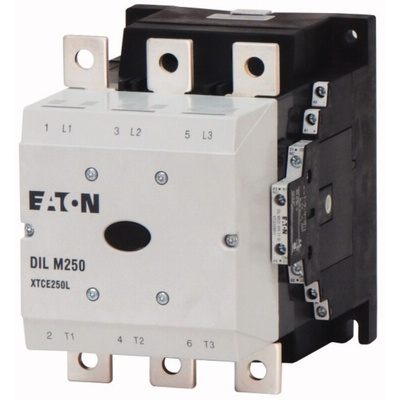 Eaton DILM Series Contactor, 220 V ac, 230 V dc Coil, 3-Pole, 90 kW