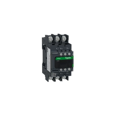 Schneider Electric LC1D Series Contactor, 3-Pole, 40 A, 1 NO + 1 NC