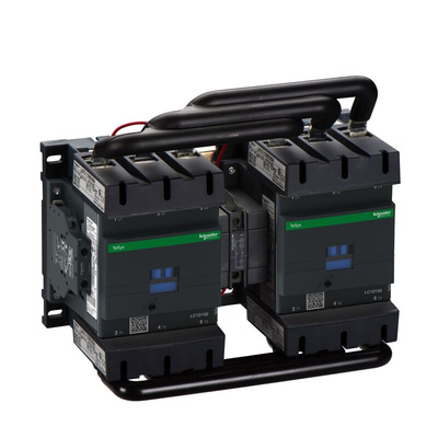 Schneider Electric LC2D Series Reversing Contactor, 3-Pole, 150 A, 1 NO + 1 NC