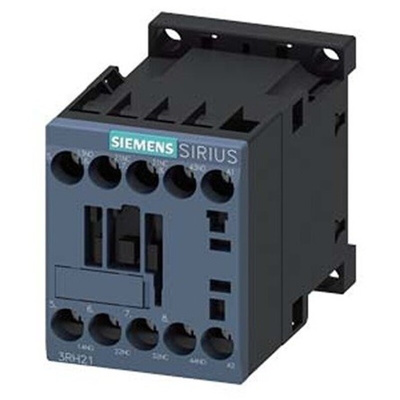 Siemens 3RH2 Series Contactor Relay, 120 V ac Coil, 4-Pole, 10 A, 2NO + 2NC, 690 V ac