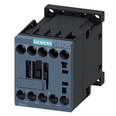 Siemens 3RH2 Series Contactor Relay, 72 - 125 V dc Coil, 4-Pole, 10 A, 2NO + 2NC, 690 V ac