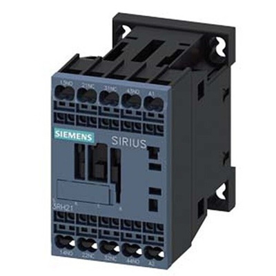 Siemens 3RH2 Series Contactor Relay, 110 V ac Coil, 4-Pole, 10 A, 2NO + 2NC, 690 V ac