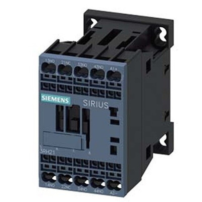 Siemens 3RH2 Series Contactor Relay, 12 V dc Coil, 4-Pole, 10 A, 3NO + 1NC, 690 V ac