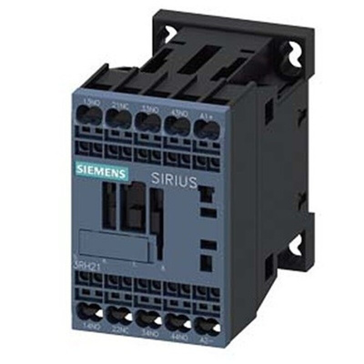Siemens 3RH2 Series Contactor Relay, 30 V dc Coil, 4-Pole, 10 A, 3NO + 1NC, 690 V ac