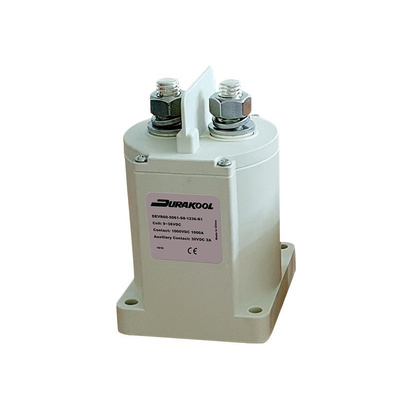 Durakool DEVR60 Series Contactor, 36 V dc Coil, 1-Pole, 1 kA, NO, 1 kV dc