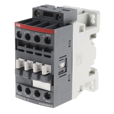 ABB AF Series Contactor, 110 V dc Coil, 3-Pole, 10.5 A, 7.5 kW, 3NO, 690 V ac