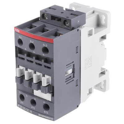 ABB AF Series Contactor, 250 → 500 V ac/dc Coil, 3-Pole, 21 A, 15 kW, 3NO, 690 V ac