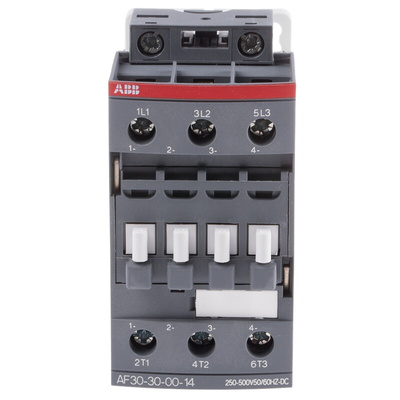 ABB AF Series Contactor, 250 → 500 V ac/dc Coil, 3-Pole, 21 A, 15 kW, 3NO, 690 V ac