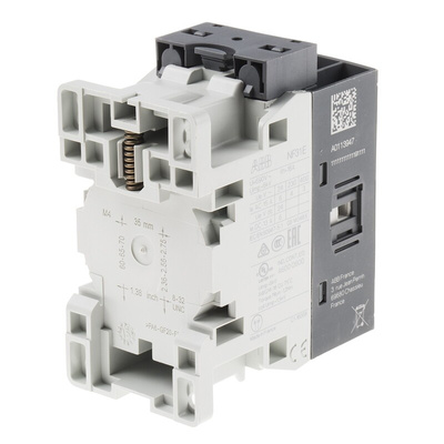ABB NF Series Contactor Relay, 110 V ac Coil, 4-Pole, 6 A, 3NO + 1NC, 690 V ac