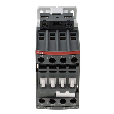 ABB AF Series Contactor, 230 V ac Coil, 4-Pole, 45 A, 11 kW, 4NO, 690 V ac